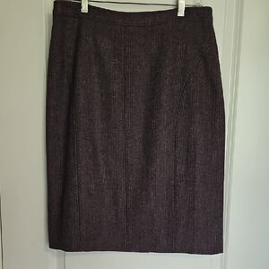 Elegant Purple Pencil Skirt